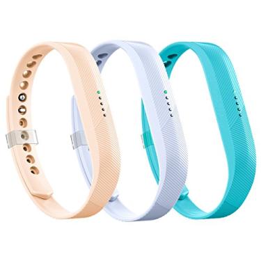 Imagem de AIUNIT Pulseira de substituição para Flex 2 compatível com Flex 2, acessórios modernos, esportivos, fitness com fecho para Flex 2, pacote com 3, homens, mulheres, adolescentes e crianças, grande, sem