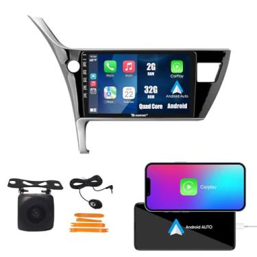 Imagem de Kunfine CarPlay Android Navegação Automática Rádio GPS Estéreo Câmera Reversa Tela IPS Tela Sensível ao Toque Tablet Media Player para Toyota Corolla 2017-2019 (LHD), se Aplicável Quad Core 2G + 32G