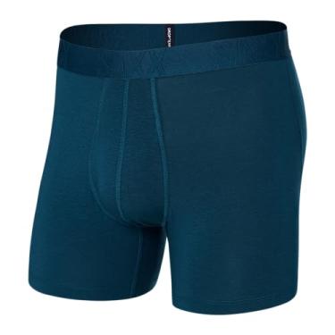 Imagem de SAXX Underwear Co. Cueca boxer masculina de algodão refrescante Droptemp, Oceano profundo, P