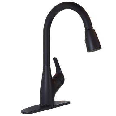 Imagem de Valterra PF231761 Torneira de cozinha premium com alça única - Preto fosco