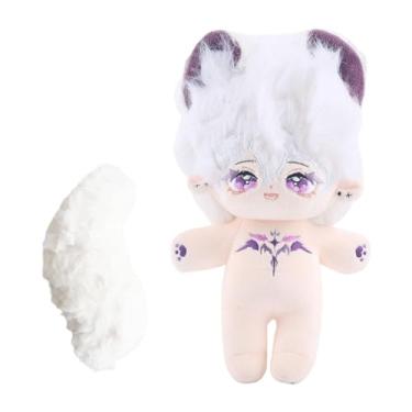Imagem de Boneca de pelúcia, ornamento de quarto de boneca macia, design de desenho animado, boneca fashion, boneca para loja de presentes, prateleiras de carro, Com esqueleto