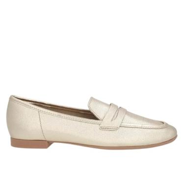 Imagem de Loafer Feminino Usaflex Uc1603008 Dourado