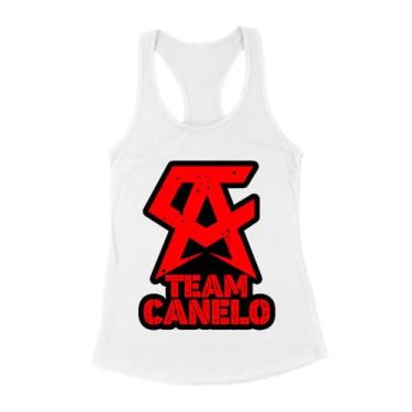 Imagem de Camiseta Team Canelo Alvarez Boxing Champion Supporter - Mostre seu orgulho de lutador, Branco, GG