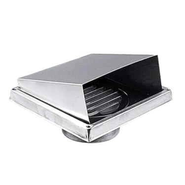 Imagem de YYGJYGOO Enseada de grade de ventilação de ar, saída de exaustão quadrada, tampa de ventilação de aço inoxidável, tampa de grade com persiana para cozinha doméstica e banheiro (tamanho: 125 mm/4,92