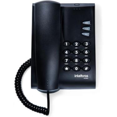 Imagem de Telefone Pleno Preto Com Fio Com Chave Intelbras