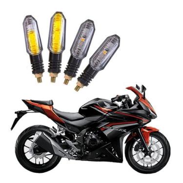 Imagem de Kit 4 Setas Sequenciais Pisca de Led Universal Modelo P50S Moto CBR 50