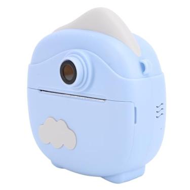 Imagem de Câmera de Impressão Instantânea, Tela IPS de 2,4 Polegadas, Câmera Instantânea Fotográfica de 12MP, Zoom Digital FHD, Câmera Térmica de Impressão Instantânea de 800mAh para (Azul)