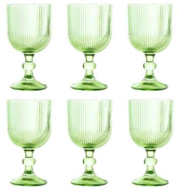 Imagem de Jogo De 6 Taças 390ml Versalhes Verde Lanty Ke Home