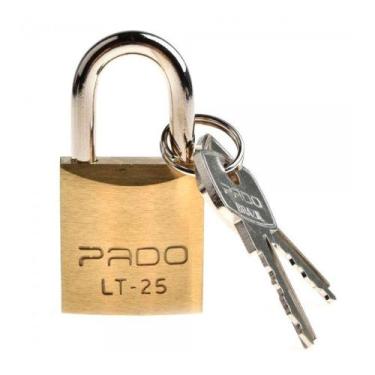 Imagem de Cadeado De Latão Pado Lt - 25mm 2 Chaves Não Enferruja