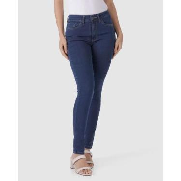 Imagem de Calça Jeans Feminina Flex Skinny Malwee Ref. 117902, Azul, 38
