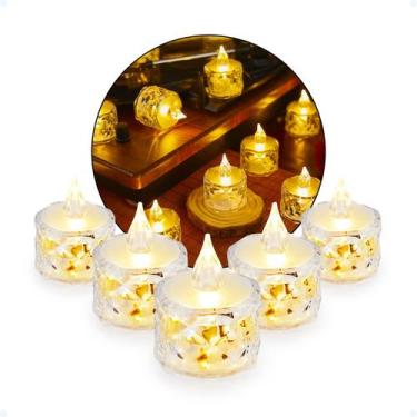 Imagem de Kit 5 Velas Decorativas Natalina Led Enfeite Ceia De Natal - Hxt