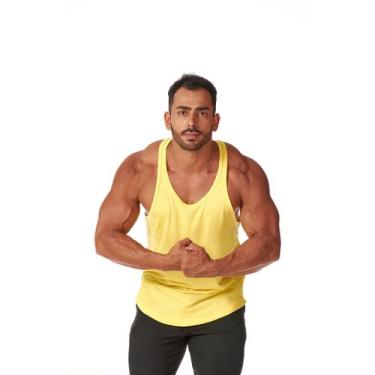 Imagem de Regata Masculina Machão Cavada Academia Fitness Esporte Corrida Leve M