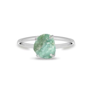 Imagem de Aliança Amazonita - Cristal Natural, Prata 925