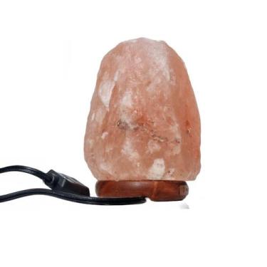 Imagem de Luminária de Sal Rosa do Himalaia  Difusora de Aroma Pedra com 2,5kg -