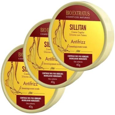 Imagem de KIT 3 Creme Capilar Sillitan antifrizz 40g Bio Extratus - BIOEXTRATUS