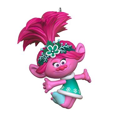 Imagem de Hallmark Keepsake Enfeite de Natal em miniatura de 2,5 cm, DreamWorks Animation Trolls Holiday in Harmony Poppy, Mini