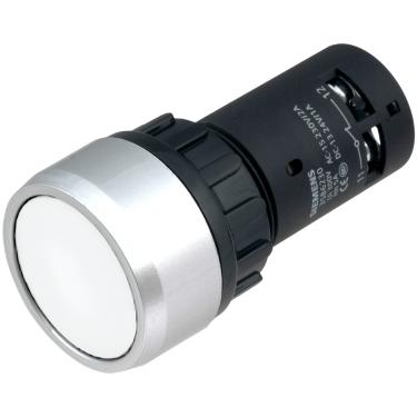 Imagem de Botão 3SB6 Monobloco Branco 1NA+1NF 3SB6230-0AB60-1FA0 - Siemens