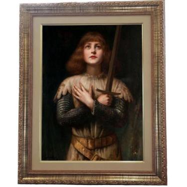 Imagem de Quadro Da Santa Joana D Arc, Mod.04, Tam. 53x43cm. Angelus