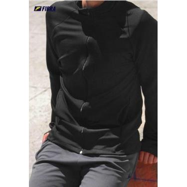 Imagem de Jaqueta esportiva masculina preta - FIBRA FITNESS