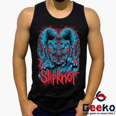 Imagem de Regata Slipknot 100% Algodão ,- Rock Geeko, Preto, P