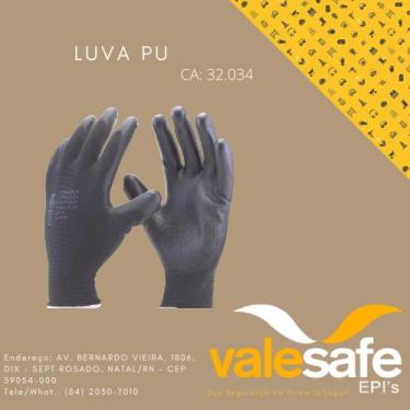 Imagem de Luva tricotada revestida preta super safety ca 32034
