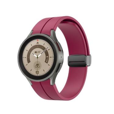 Imagem de Pulseira Silicone Fecho Magnético para Galaxy Watch 5 Watch5 Watch 4 W