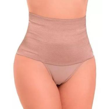 Imagem de Calcinha Cinta Modeladora Barriga Fio Dental Redutora C20 - Fanáticos 