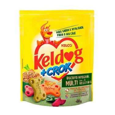 Imagem de Biscoito Keldog +Crock Integral Multi com Vegetais para Cães 400g