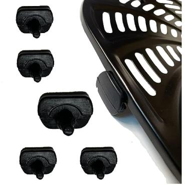 Imagem de HEISENLIN Pés de borracha Air Fryer para fritadeiras Gourmia, 4 peças de amortecedor de borracha de silicone para fritadeira de ar de grau alimentício, abas de borracha, pontas de borracha para