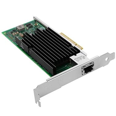 Imagem de Euqvos Placa de rede Ethernet PCIe para chipset Intel X540-T1 X540 PCIe 2.1 x8 10 Gb de porta única RJ45 com suporte para Windows Server/Windows/Linux/VMware/ESX