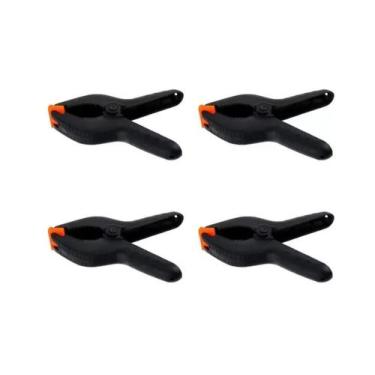 Imagem de Kit 4 Grampos 3 Polegadas Plástico 3" 75mm Marceneiro Informartica - F
