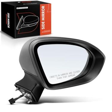Imagem de A-Premium Espelho retrovisor elétrico do lado do passageiro - compatível com Chevrolet Cruze 2016 2017 2018 2019 - Espelho retrovisor externo preto dobrável manual aquecido com seta - Substituição #
