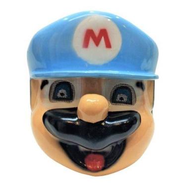 Imagem de Máscara Mário Bros,fibra,trenzinho,fantasia,carretas,novo - Palhaçaria