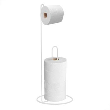 Imagem de Suporte Porta Papel Higiênico 3 Rolos Branco - Valen Decor