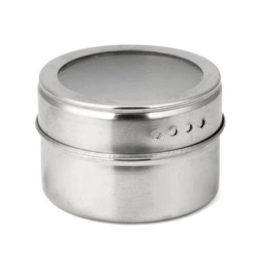 Imagem de Pote porta condimento de inox com imã 4cm - Top Rio