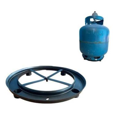 Imagem de Suporte Botijão De Gás Reforçado E Prático Para Botijão Glp - DSF, Pre