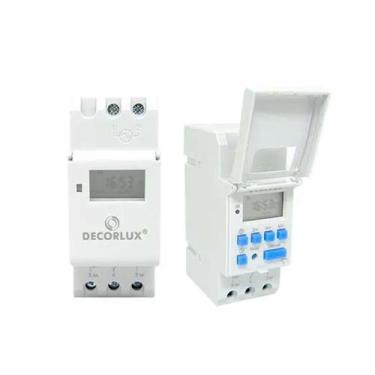 Imagem de Temporizador Timer Trilho Digital DIN35 Industrial 16a 220v - Decorlux