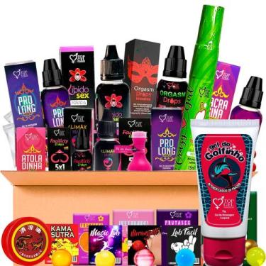 Imagem de Kit 62 Produtos Funcional Uso Pessoal Ou Revenda Sex Shop - Top Gel