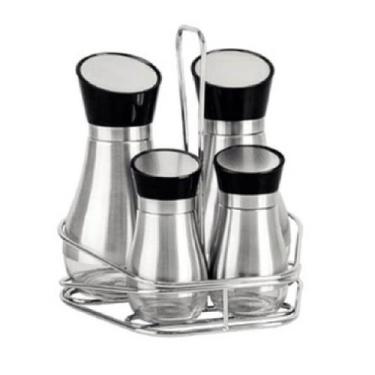 Imagem de Conjunto Galheteiro Tramontina Realce c/4 Dispensers, inox