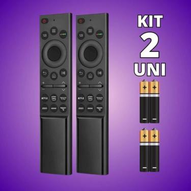 Imagem de Kit Controle Remoto Compatível Com Samsung Smart Prime Vídeo Netflix -