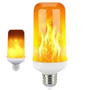 Imagem de Lampada Led Efeito Fogo Chama 3 Modos E27 Iluminaçao Luz Ambiente Deco