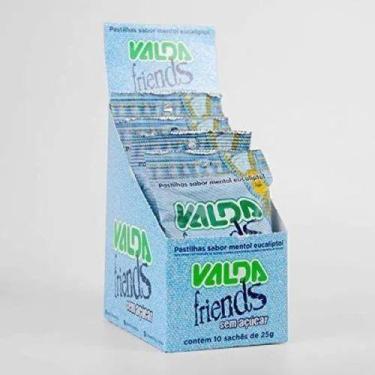 Imagem de Kit Pastilha Valda Friends Menta Eucalipto com 10 saches de 25g