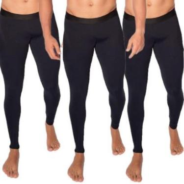 Imagem de KIT 3 Calça Térmica Proteção UV Bella Fiore Adulto Segunda Pele Ciclista Moda Fitness Masculina-Masculino
