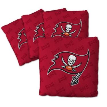 Imagem de YouTheFan NFL Tampa Bay Buccaneers Cornhole Bags - 4PK - Vermelho