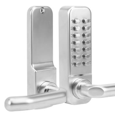 Imagem de Teclado de Porta, Senha Exclusiva Mecânica, Material de Liga de Zinco, Fechadura Mecânica, para Portas de Aluguel de Segurança Doméstica, Portas Compostas, Portas Internas