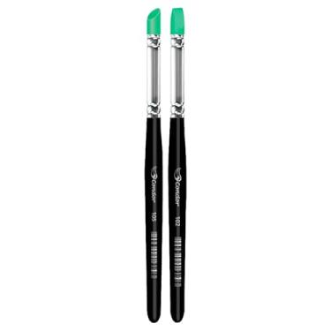 Imagem de CONDOR Kit Pincel Modelador - Conjunto de 2 Pincéis com Ponta de Borracha Para Artesanato e Projetos Faça Você Mesmo - DIY - Pincel Para Modelagem, Massa, Argila e Biscuit