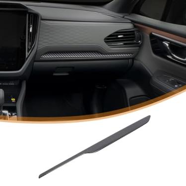 Imagem de Capa de painel de painel de painel de carro compatível com Subaru Forester 2025, ABS padrão de fibra de carbono console central painel de instrumentos painel acessórios de decoração interior (padrão