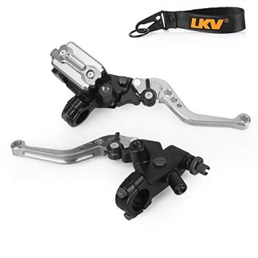 Imagem de LKV alavanca da bomba de embreagem de freio de motocicleta com cilindro mestre hidráulico acessórios para motocicletas, pistão de 22 mm, universal CNC compatível com Honda, Yamaha, Kawasaki, Suzuki