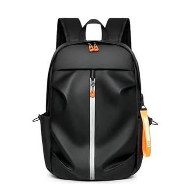 Imagem de Mochila Escolar Impermeável Notebook Bolsa Executiva Reforçada Grande impermeável (preto)