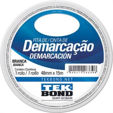 Imagem de Fita Ades Demarcacao Tekbond Branco 48Mmx15M